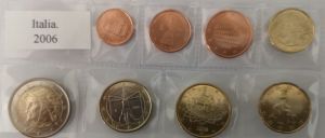 ITALY 2006 - EURO COIN SET - UNC